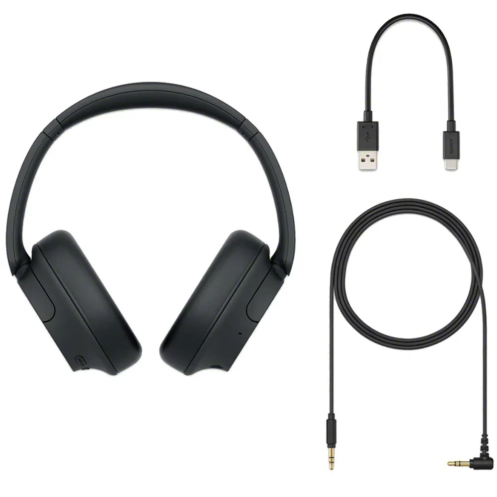 WH-CH720N/B Headphone Pro Case Cleaning Cloth Stand Gear Noise Black Microfiber Deco + Cancelling Audio Wireless + Bundle Hard with Sony Headphone,