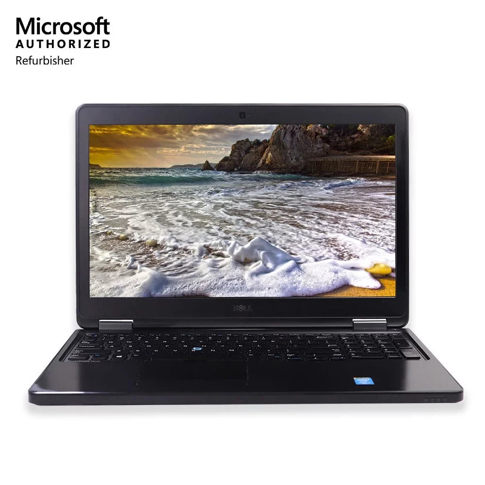 SSD Laptop 512GB and (Refurbished) 15.6" 10 Laptop Professional Keyboard Wi-Fi - Dell Restored with Notebook For PC Backlit 8GB E5550 Business, Windows HDMI