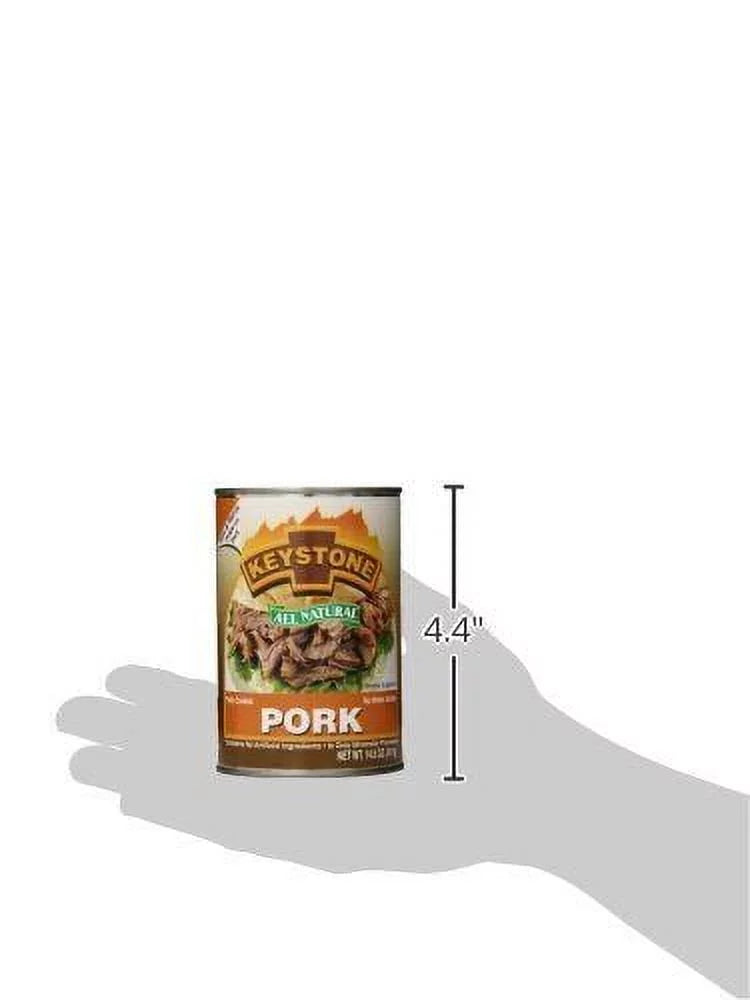 of Pork Emergency Ready All Survival and Eat- Hiking Keystone (12 Can to Natural Pack) oz 14.5 Backpacking Camping 12 Pack Food For Cans