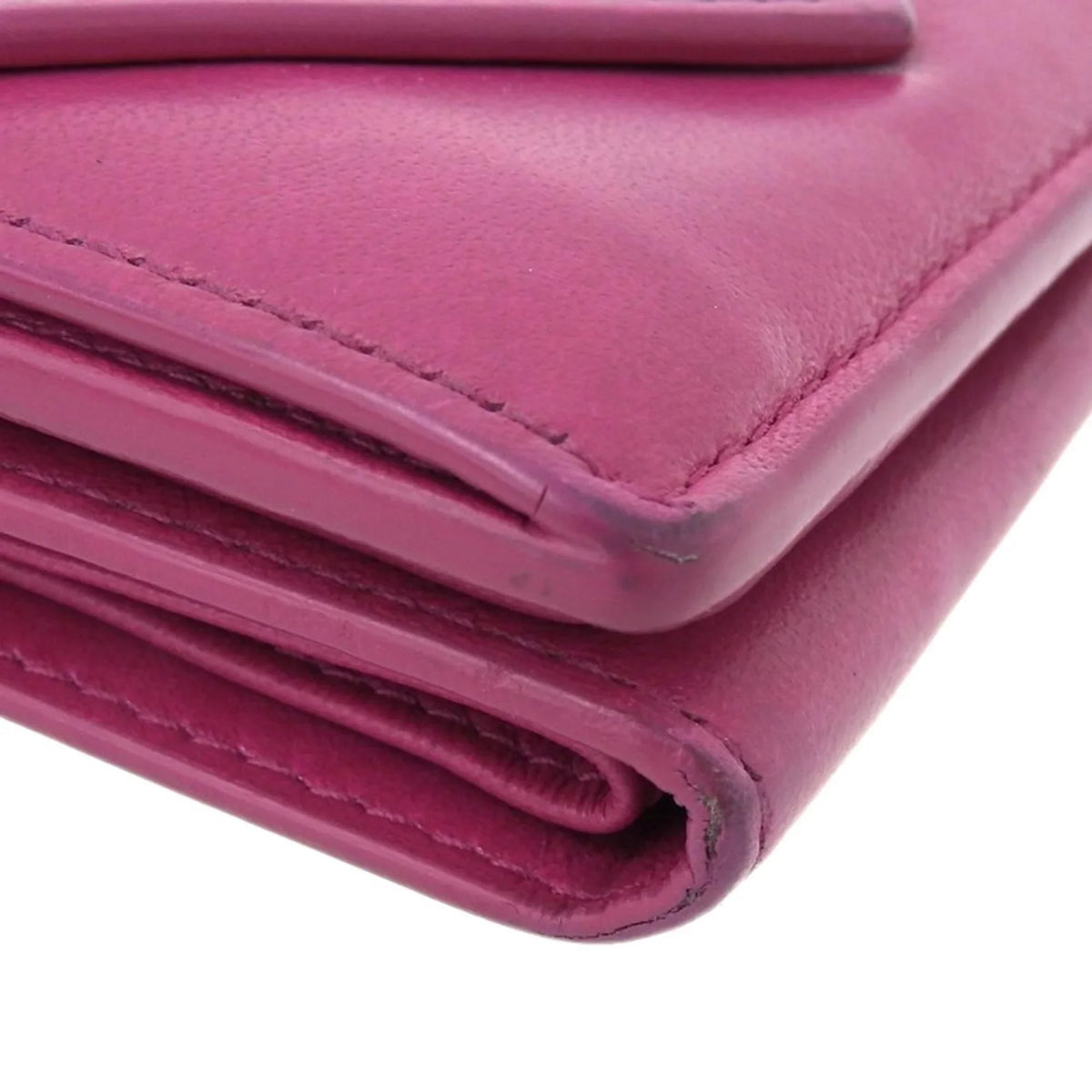 mini wallet 391446 Pre-Owned Balenciaga tri-fold pink hook BALENCIAGA (Fair) paper with leather
