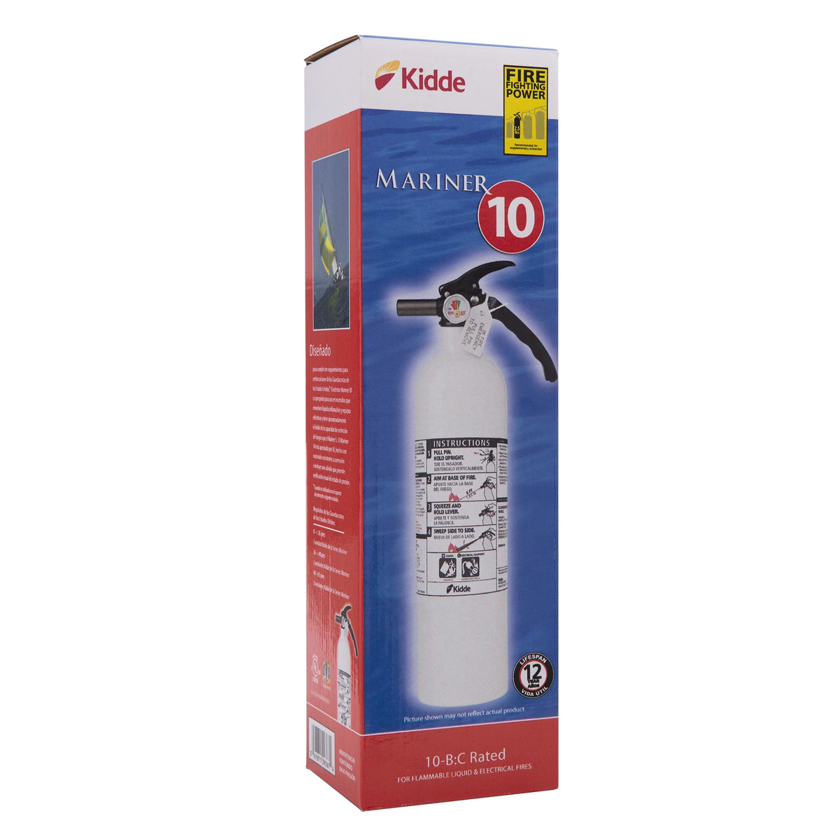 Rechargeable Not KD82W-10BC, Model 10-B:C, Fire UL Rated Kidde Extinguisher, Marine