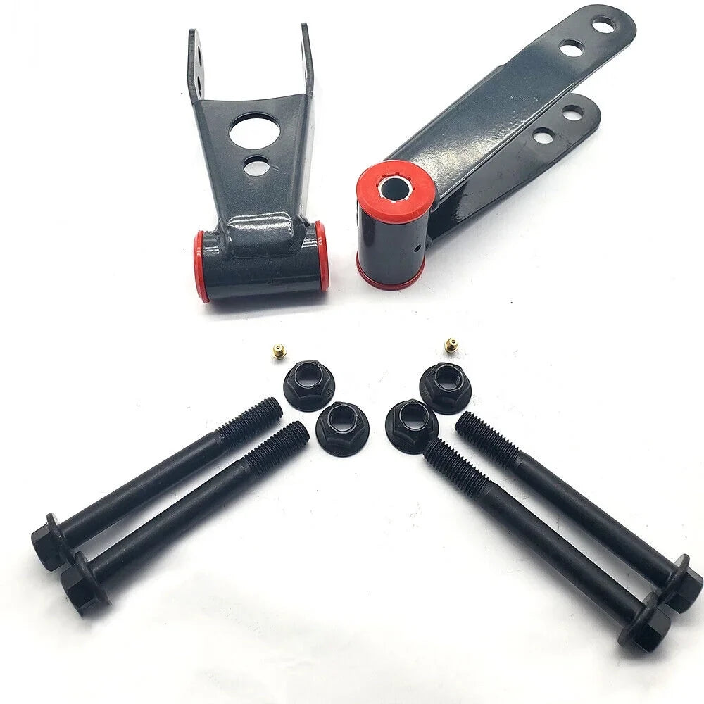 Adjustable Hex Shackles 84-01 Cherokee Lift 2WD/4WD XJ Level 1"-2 Kit Autoparts Rear For Jeep