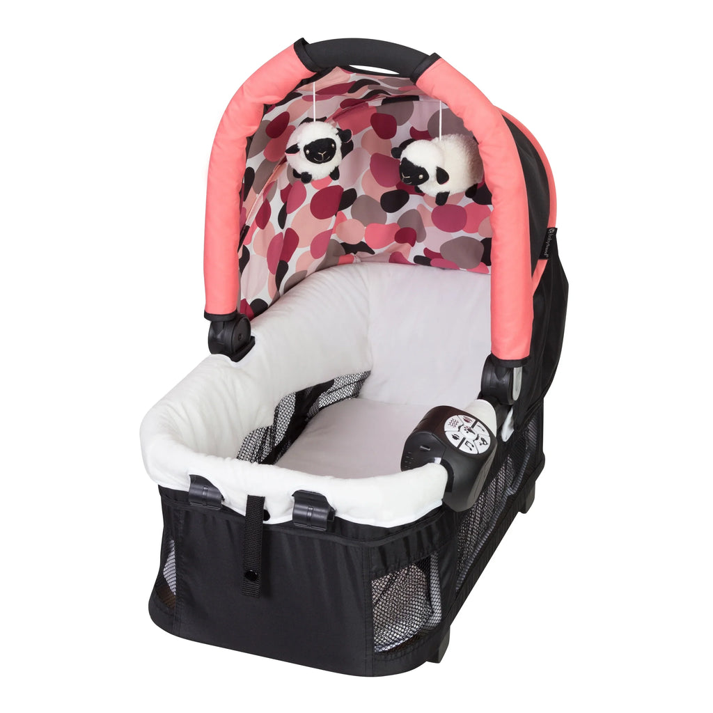 Infant Center, Spacious Resort Dotty Elite Portable Baby Play Pink Nursery Trend