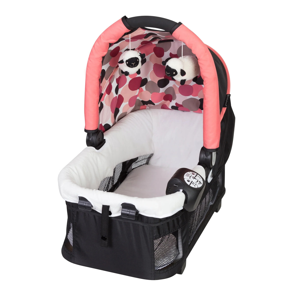 Infant Center, Spacious Resort Dotty Elite Portable Baby Play Pink Nursery Trend