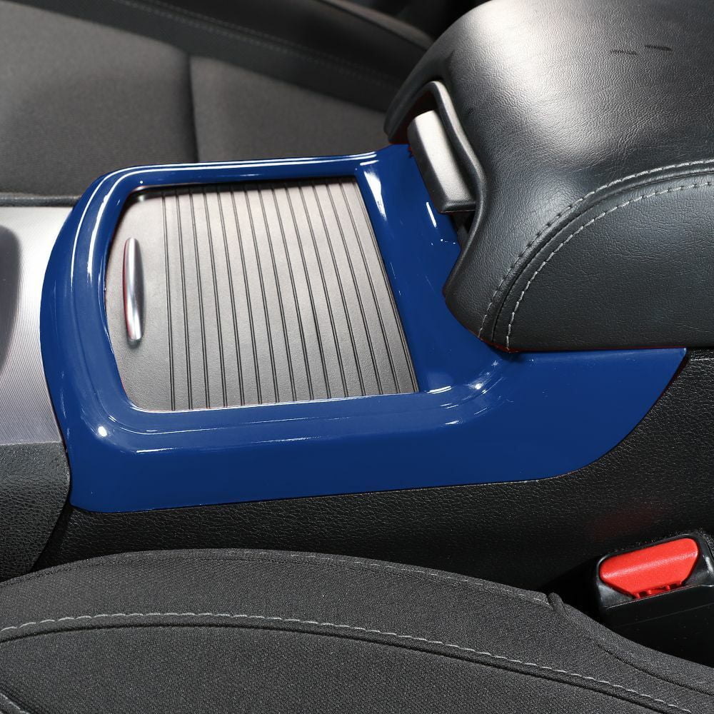 Central Panel Console + Trim Cover Cup Teledu Holder Inner Blue