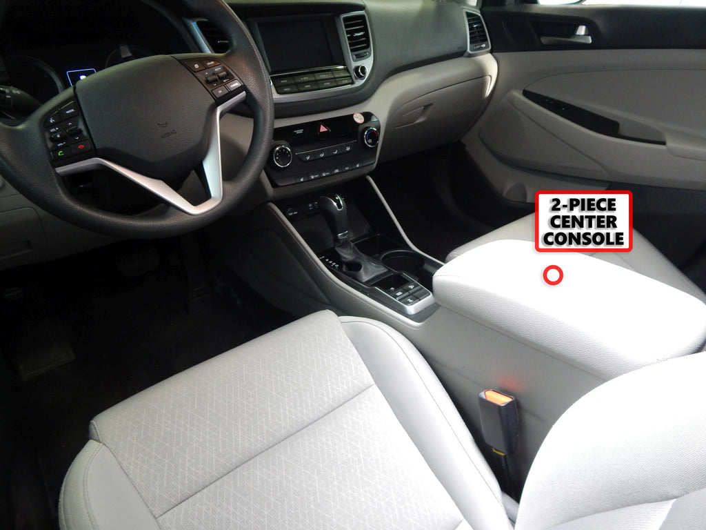 Red Tucson Piece Center Vehicle Hyundai Brake) 2 Hand Console Black (Without Anti-Rattle Set 2016-2019 Organizer Stacking Inserts Auto Compatible with Hound