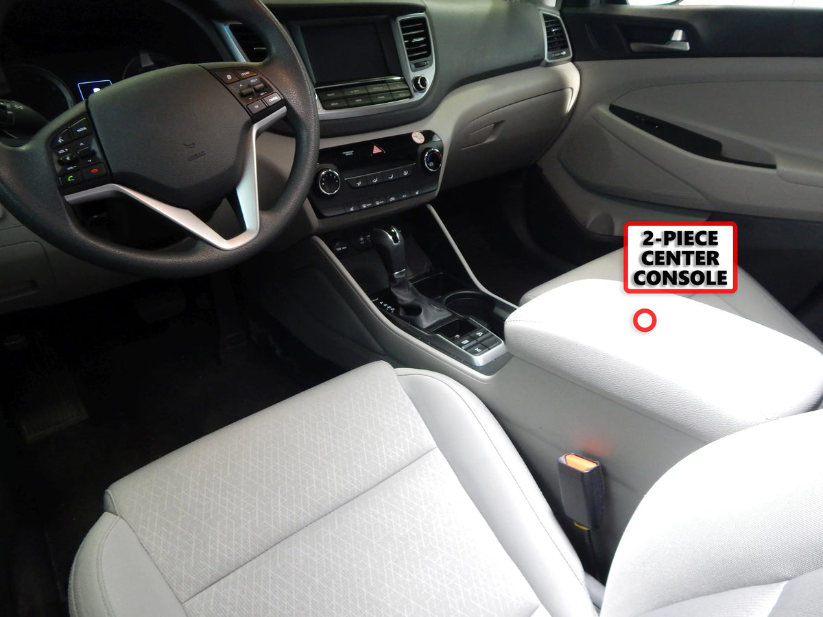 Red Tucson Piece Center Vehicle Hyundai Brake) 2 Hand Console Black (Without Anti-Rattle Set 2016-2019 Organizer Stacking Inserts Auto Compatible with Hound