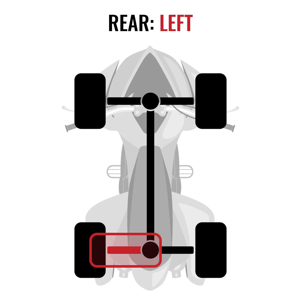 4X4 compatible Can-Am EFI-STD - XXC Left with Renegade Sixity Rear 2015 Axle XT 1000