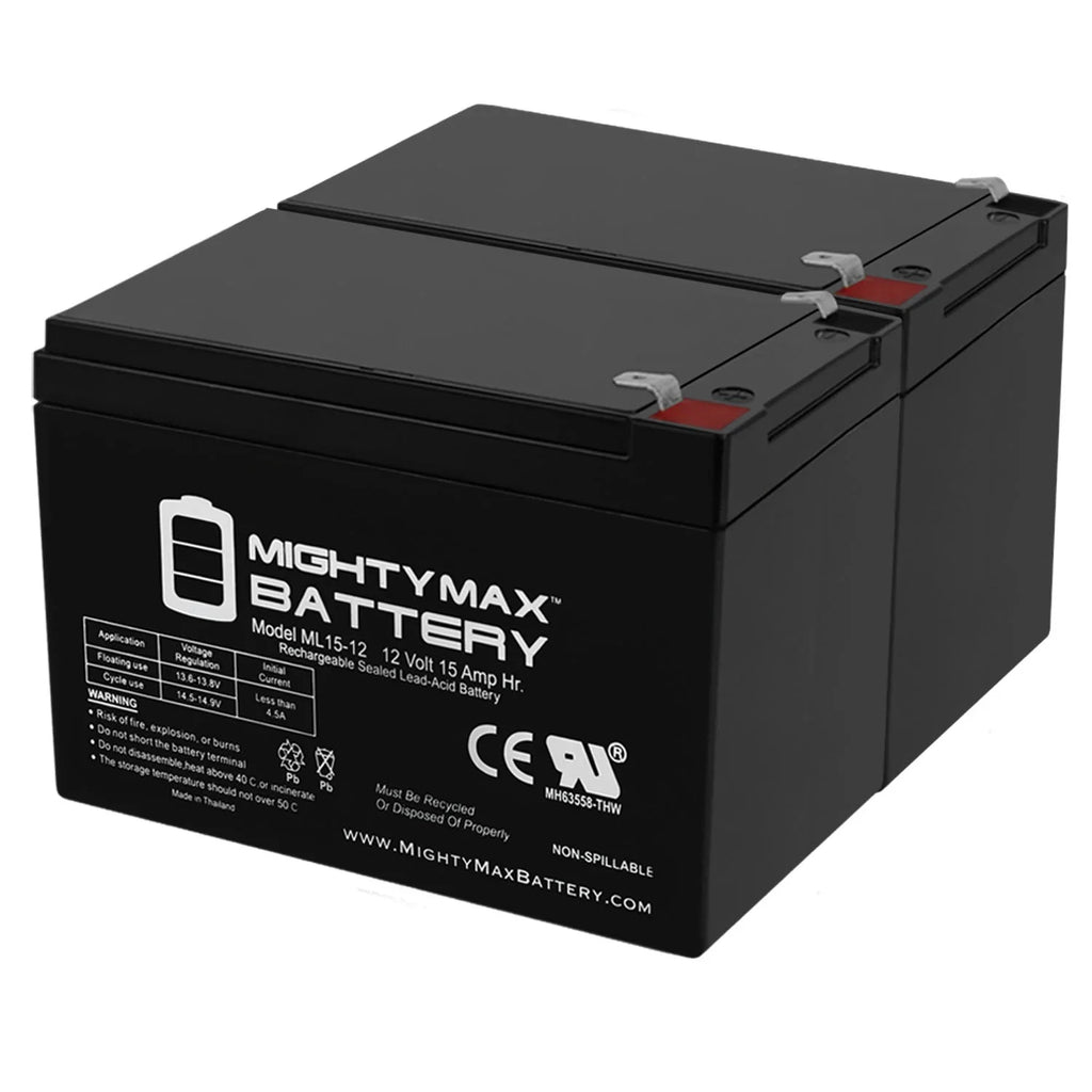 Battery 15AH Freedom Scooter F2 12V for - 2 946 Replacement Pack