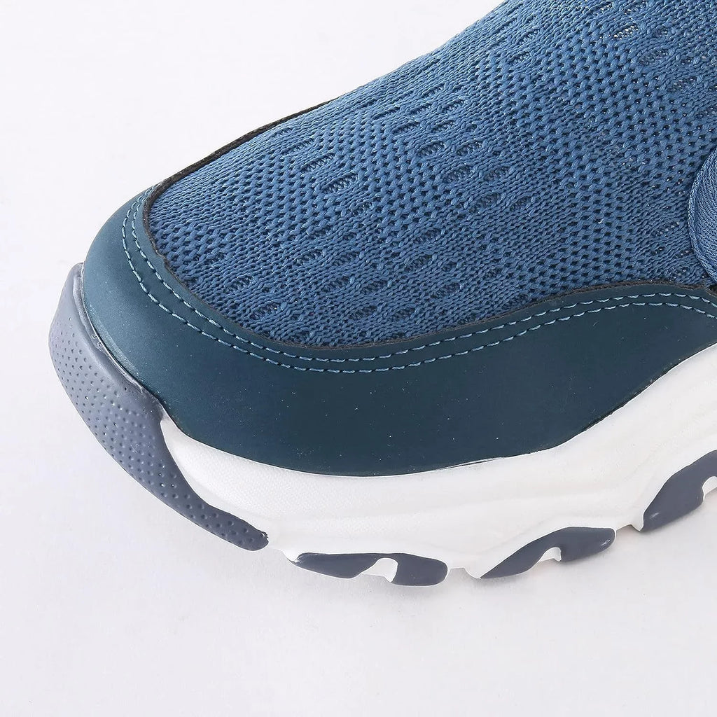 Breathable Toe Seasons Slip Wedges Loop Flat Non Hook Women Round Shoes Mesh Color Women's Four Solid