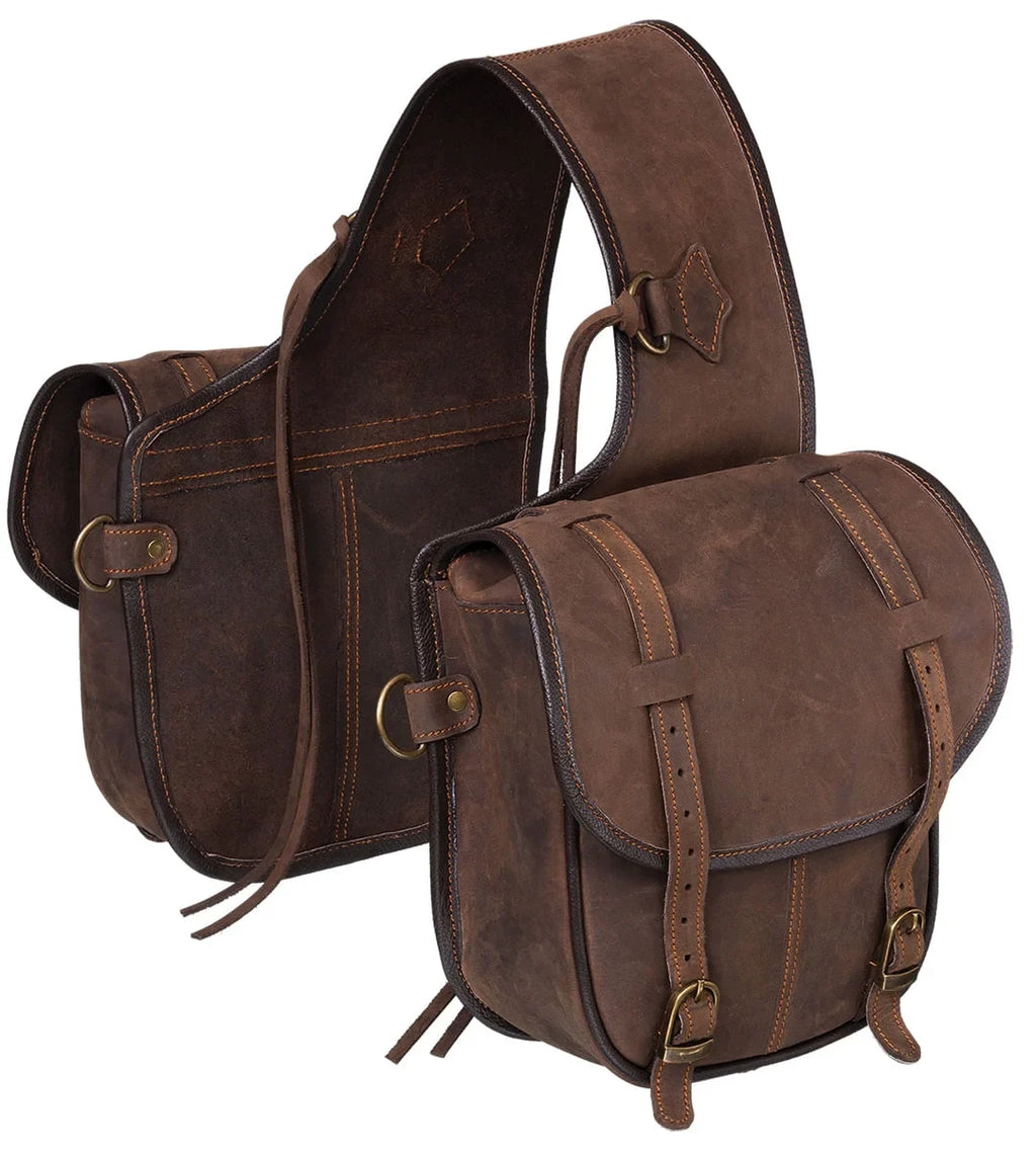 Tough1 Bag Soft Leather Brown Saddle