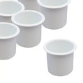 Truck Pontoon Marine Car Insert Plastic Auto Pocket Hound for Boat Recessed Cup Bulk RV 50 Red Camper White Game Sofa Table Universal Holder Motorhome