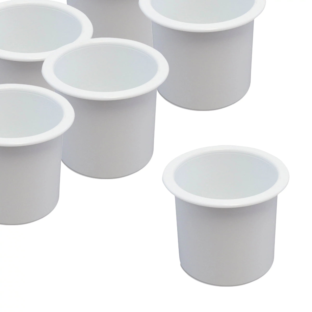 Truck Pontoon Marine Car Insert Plastic Auto Pocket Hound for Boat Recessed Cup Bulk RV 50 Red Camper White Game Sofa Table Universal Holder Motorhome