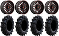 Red RZR Tires XP ARC Intimidator Ranger 18" Polaris PRO / 900/1000 1000 / Wheels 36" XP Fuel XP