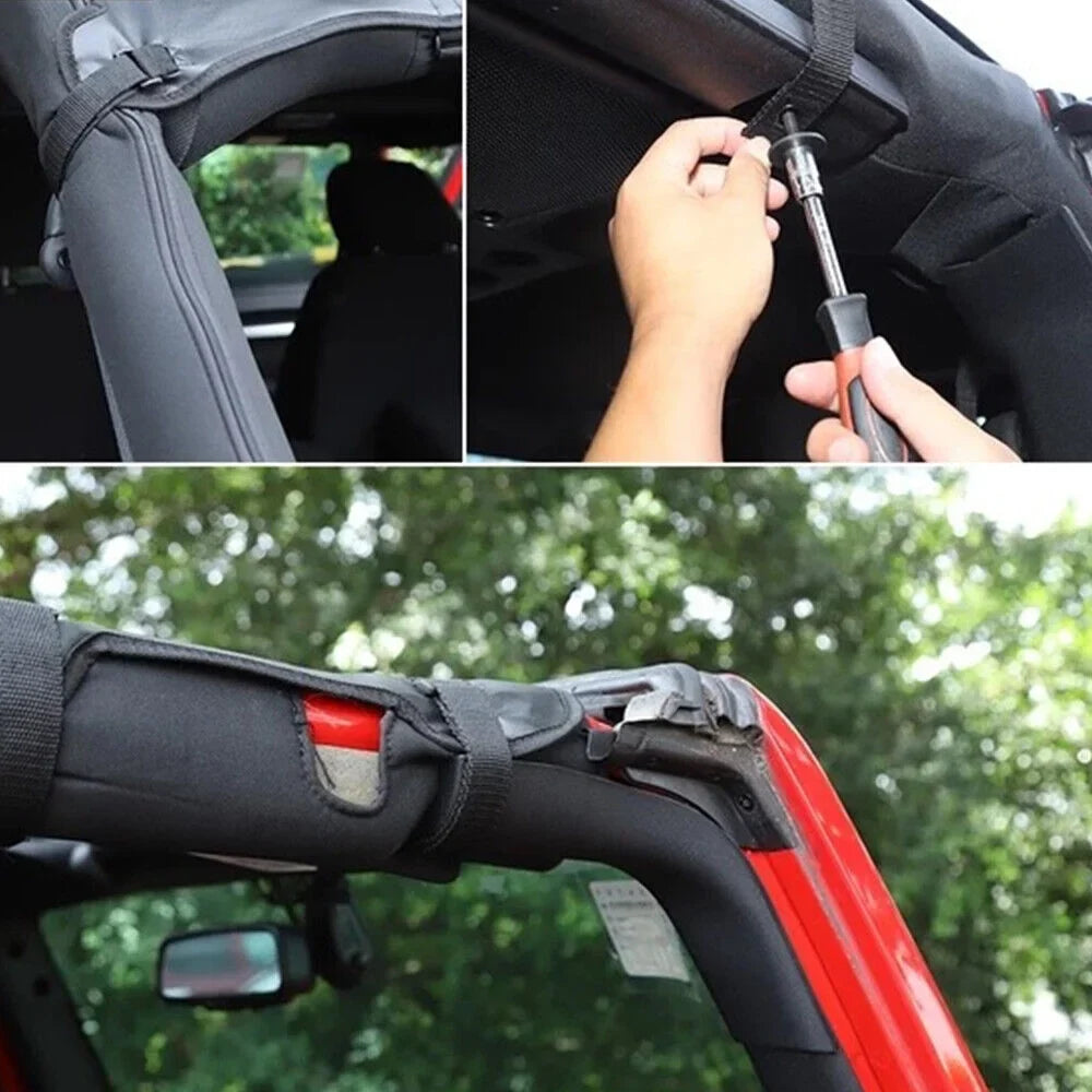 and Enjoy Easy Wrangler with - Leather JKU JK Top Protection Comfort Jeep 07-18 Installation Sunshade Sun for