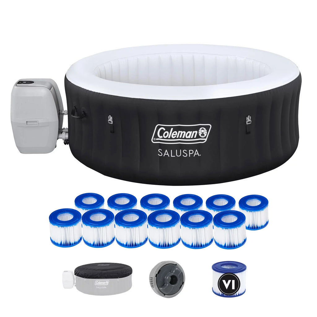 with Tub Spa Filter Hot Coleman Inflatable Person SaluSpa 12 Cartridges 4