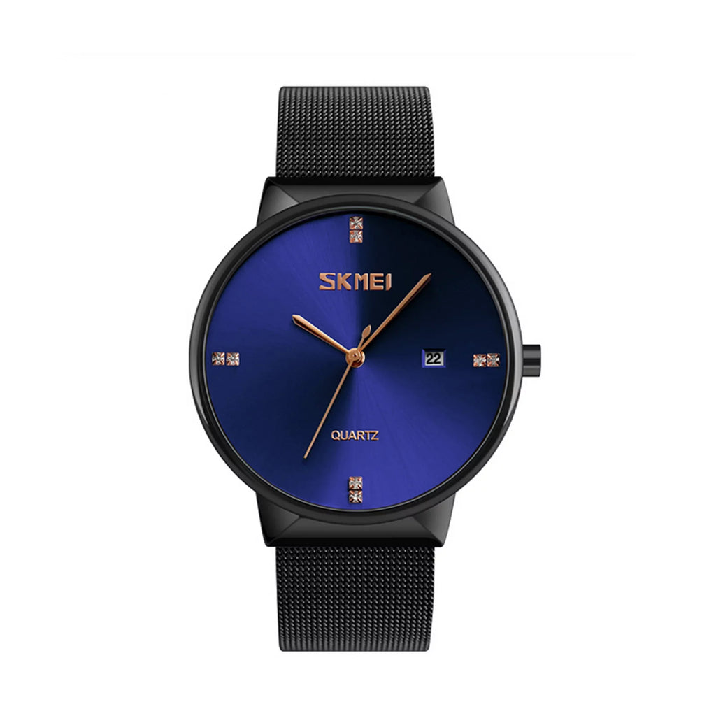 SKMEI Thin Luxury 30M Resistant Steel Watch, Ultra Stainless Water Mens