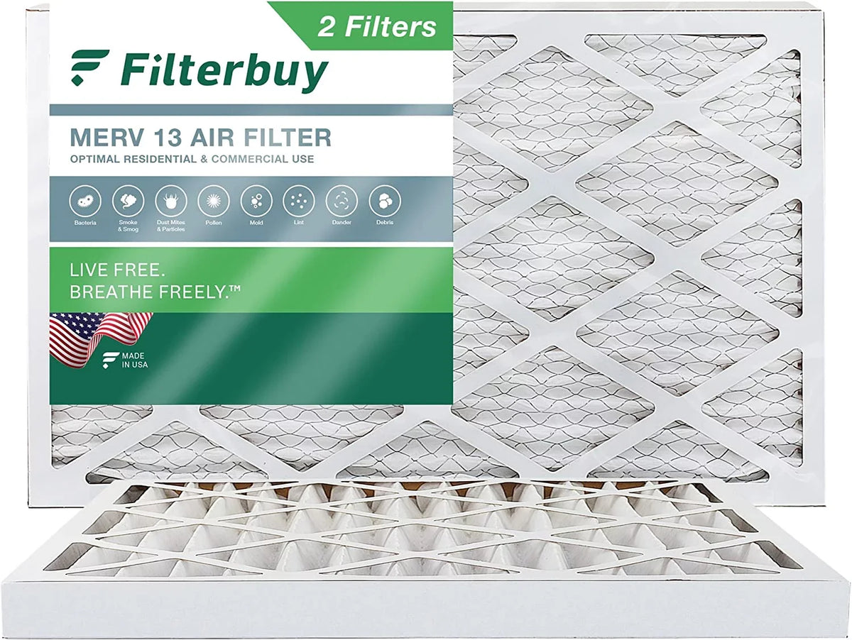 (2-Pack) System Filters Filtration Furnace AC 10x17x2 Air Air WEN 3410 Pleated HVAC for 13 Filterbuy MERV