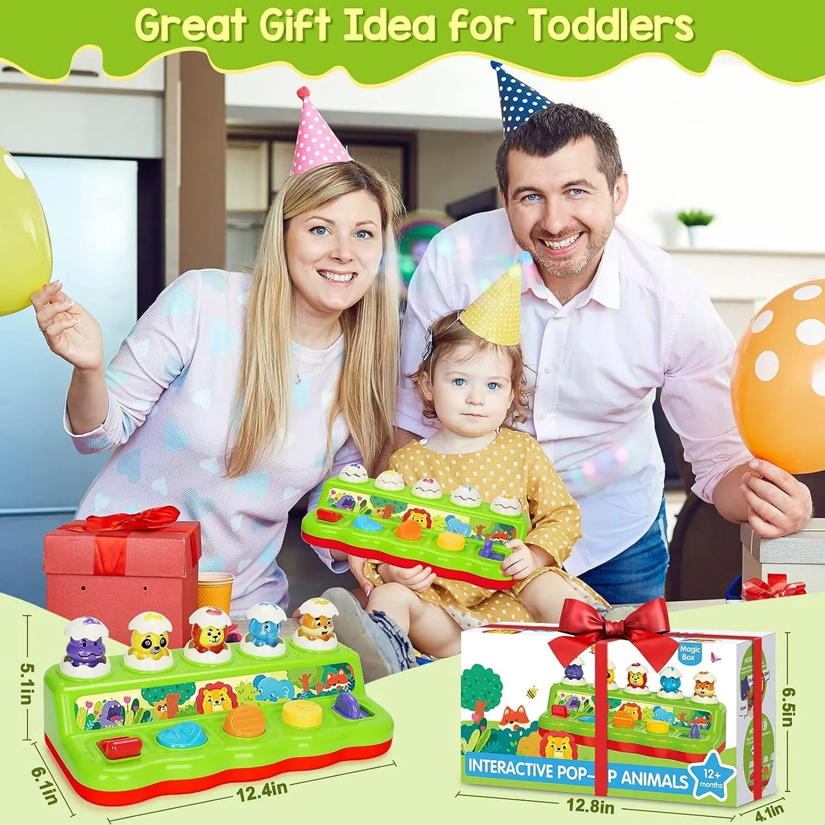 1-3, 1 Developmental Educational Year Toys Early 1 Learning Toddlers Toy Sensory Old 3 for for Old, Montessori Boys 2 Year Girls Toys