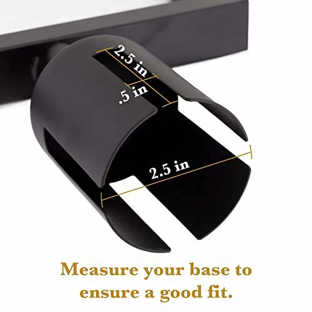 Double-Sided 8.5" Black Retractable Frame Stanchion Diameter 2" 11" Pedro's x Pudgy for Portrait Metal Belt Holder Supplies by Sign - Party Stanchions