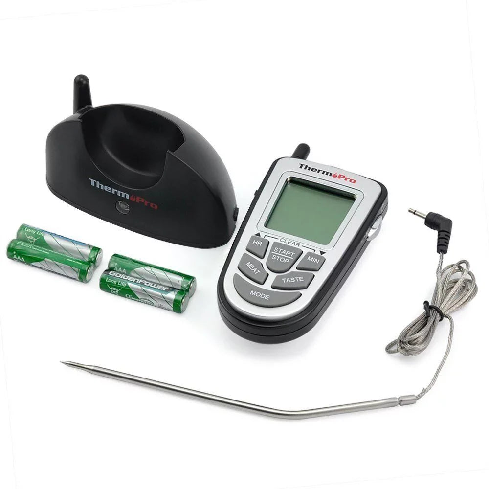 BBQ Food Probe LCD Kitchen Cooking Wireless ThermoPro, Grill Remote Meat Smoke, Oven Thermometer