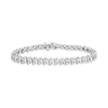 Silver I3-Promo) (I-J, 1 Miracle-Set Double Row cttw Tennis Bracelet Sterling .925 Diamond