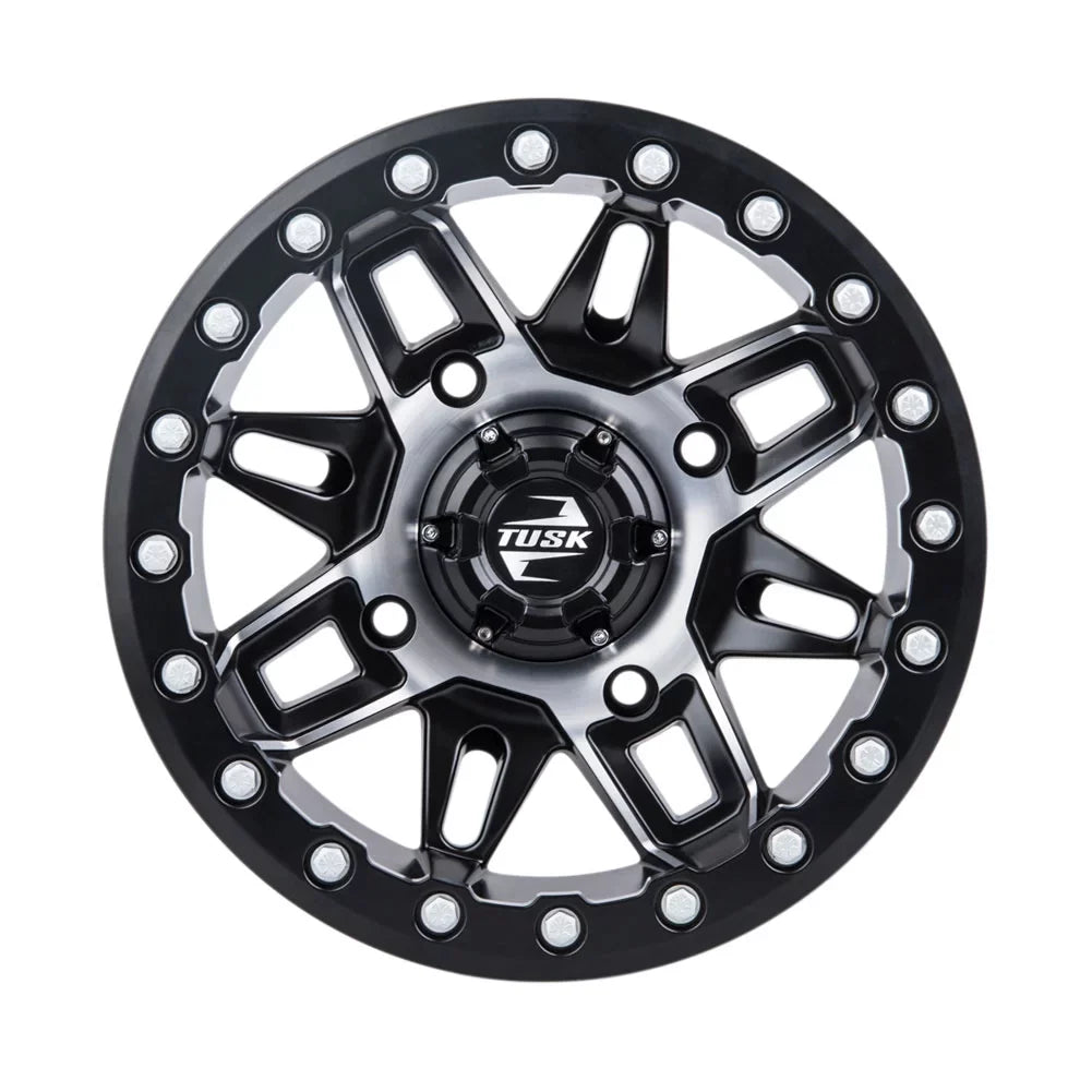 Pack) Wheel Wasatch HD10 Machined/Black For 2.0 4/137 Beadlock Tusk 15x7 5.0 + CAN-AM Pro (2 Limited Defender 2021-2022
