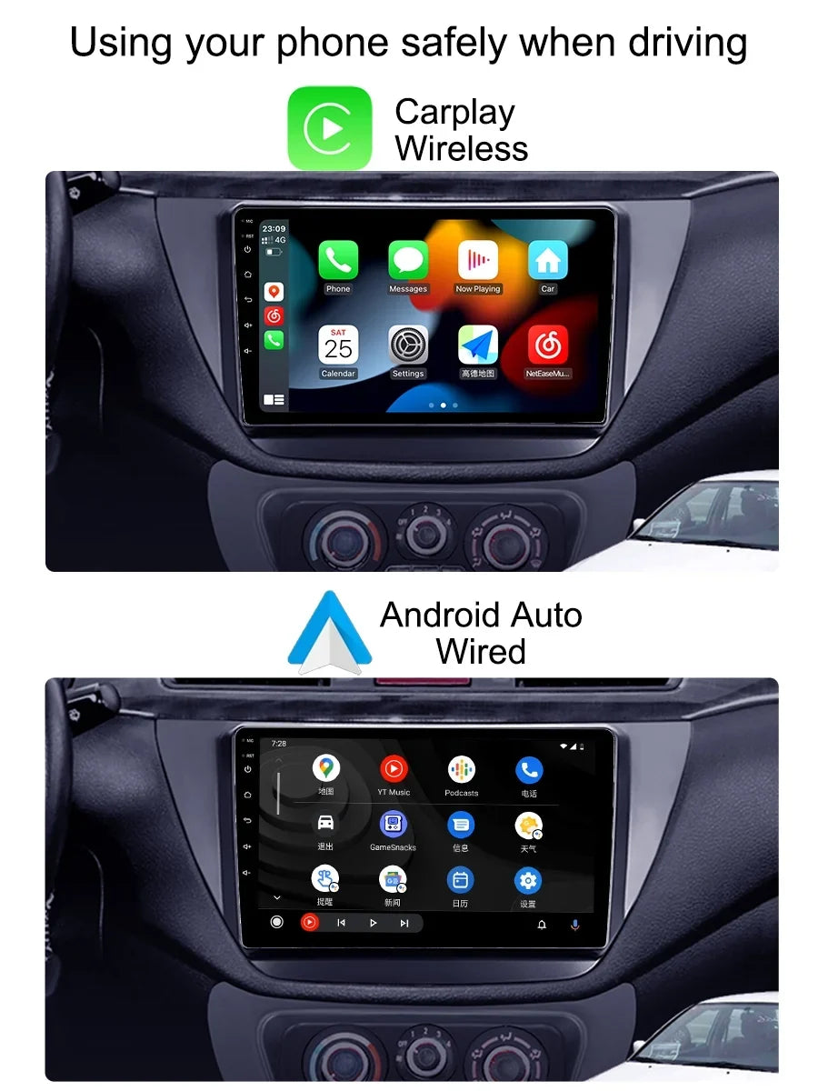 Radio Carplay Lancer With 9 Android Navi Car Mitsubishi Stereo Android Auto For Bluetooth GPS - 2000 2010 Screen CS