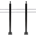 Cable Concrete Level Post Sides Deck Pre-Drilled Railing Two for Wood Steel Fence Level Stainless Square System Railing 36''x2''x2'' Post Cable