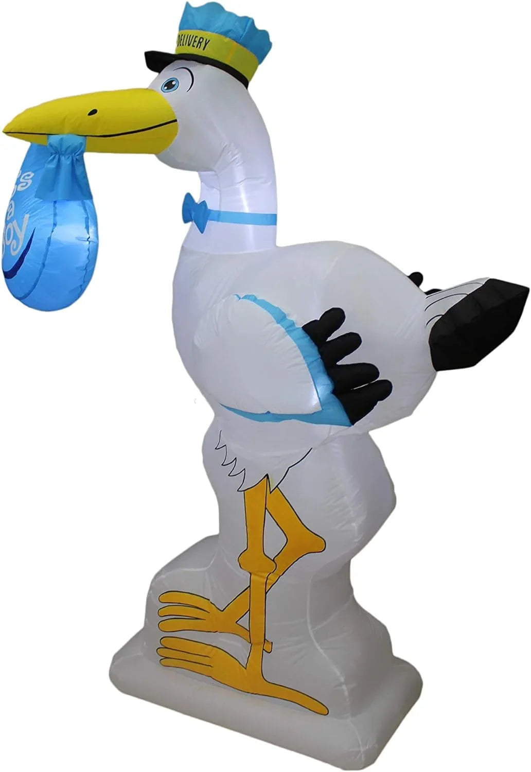 Blue Announcement Party Inflatable Outdoor Boy Indoor Prop Lights Tall Garden Lawn Home Baby 6 Blowup Foot For Special Celebration It's Decoration Baby Stork LED A Lighted Shower Yard Delivery