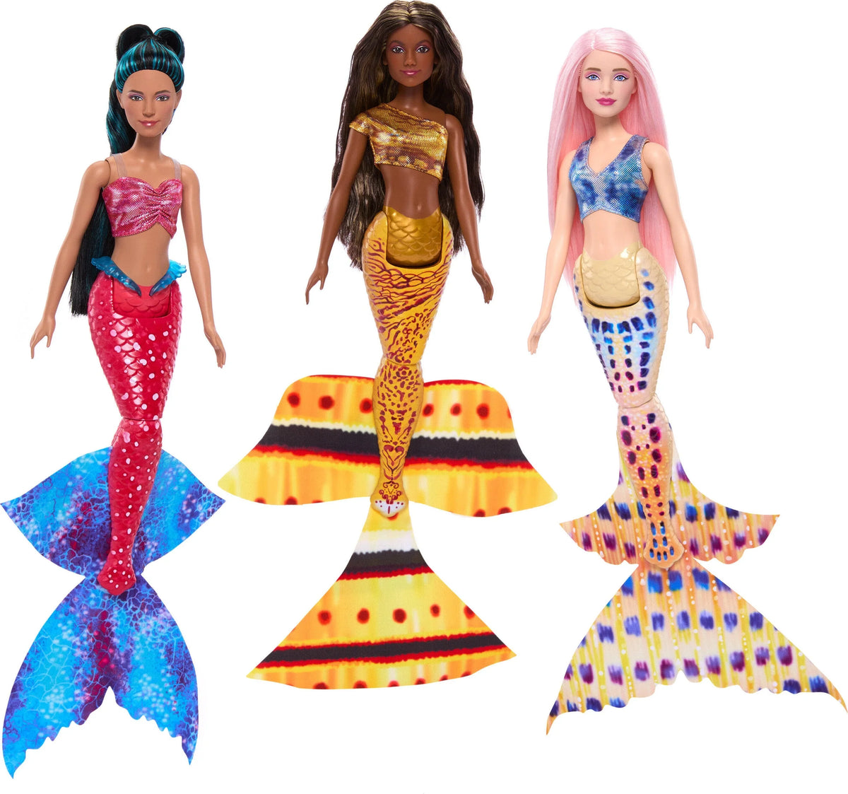 Doll 7-Pack, Mermaid Fashion Dolls The Ultimate Ariel Little Set Disney with 7 Sisters Mermaid