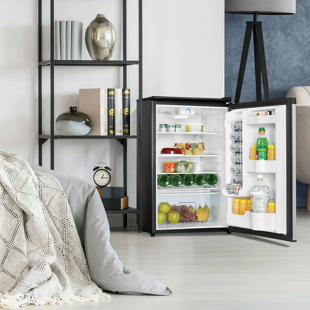 4.4 Danby Cf Refrigerator Auto All Defrost Shelves DAR044A4BSLDD Glass Cantilever Estar