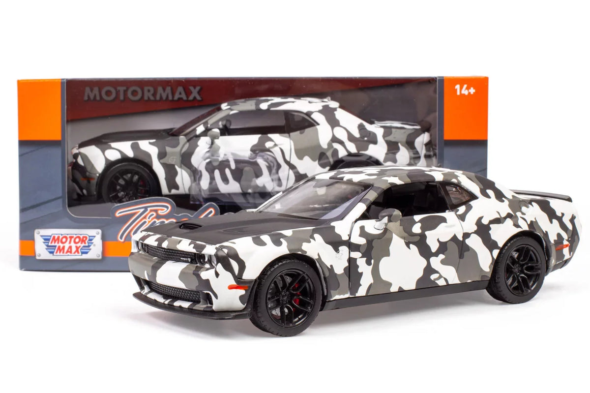 by Model Widebody All Diecast Hellcat Exclusive 2018 Camo Toys Star Challenger SRT 79350 1/24 Car Dodge Motormax Camouflage
