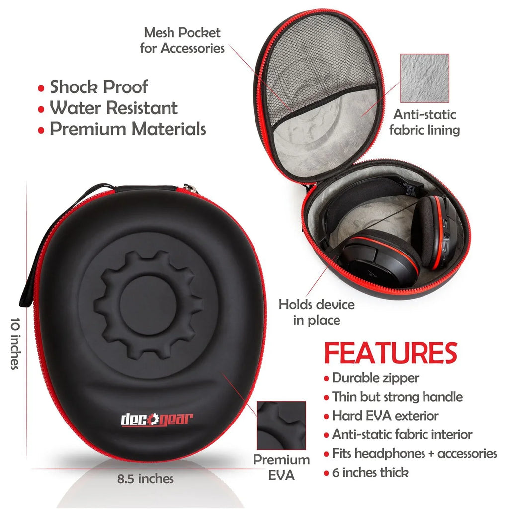 Noise-Canceling (Black) Headphones Case Deco and for Bundle WHCH710N Headphones Wireless Sony WH-CH710N Model Gear the with Headphone Stand