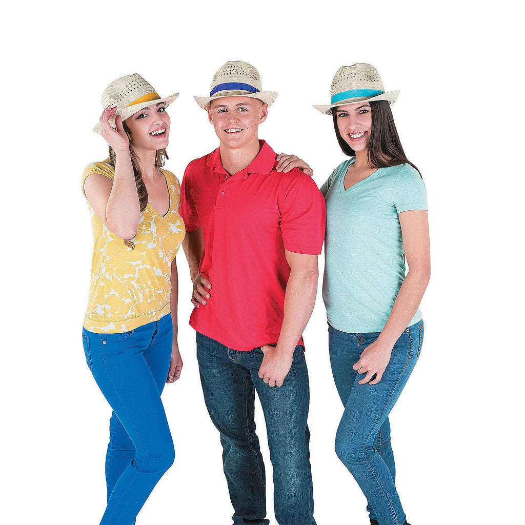 12 Pieces - Party - Wear With Band Fedora