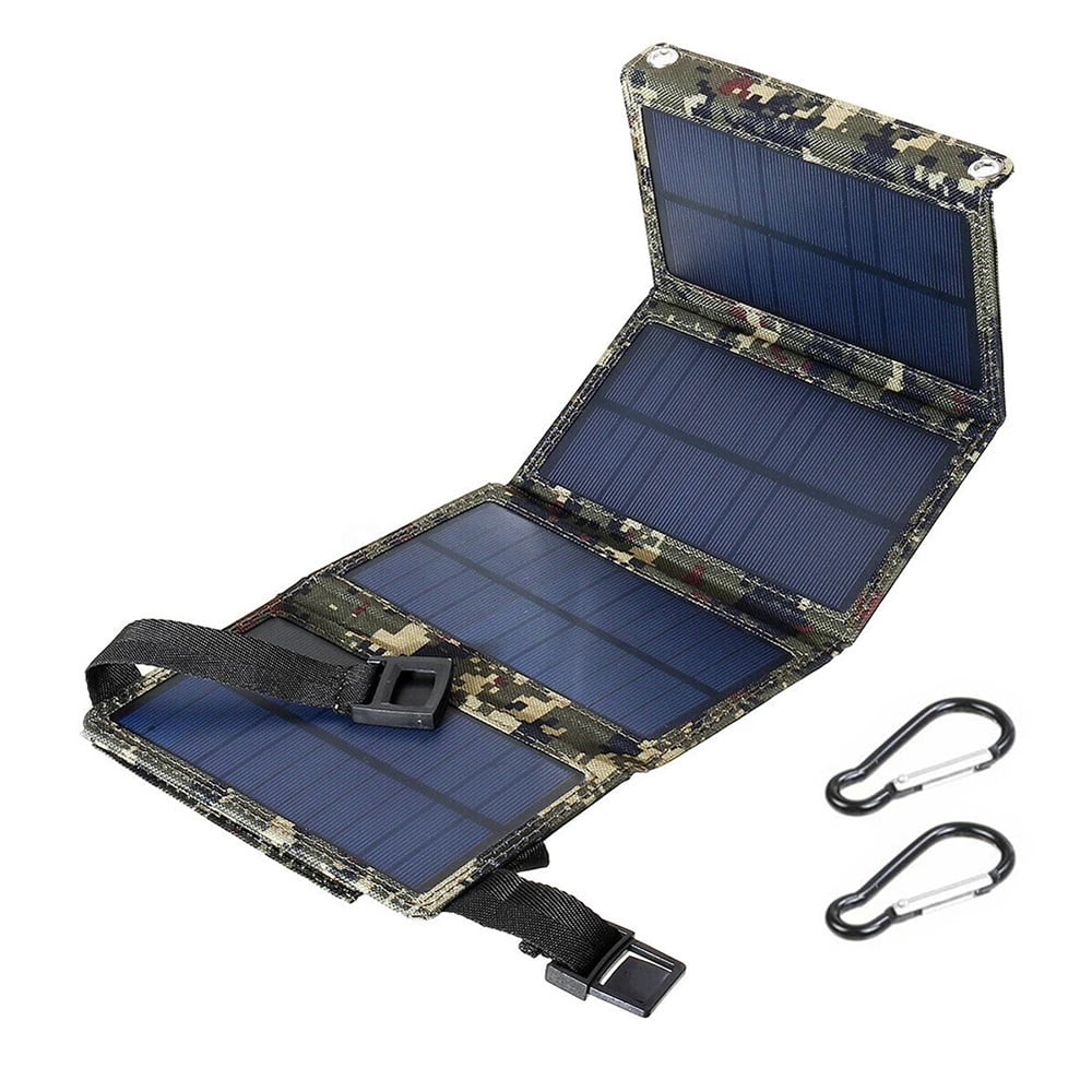 USB 80W Folding Camping Charger Panel Bank Paddsun Power USA Phone Hiking Solar Outdoor