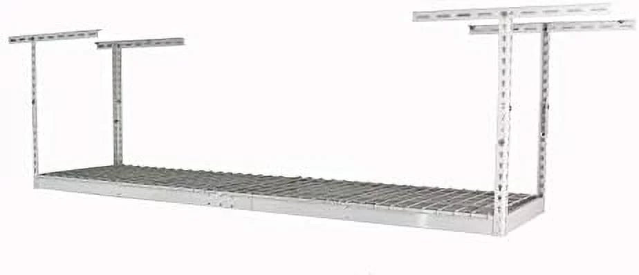 adjustable overhead 18"-33") 2x8 weight - pound - rack height 400 capacity rack (white, storage steel overhead garage storage