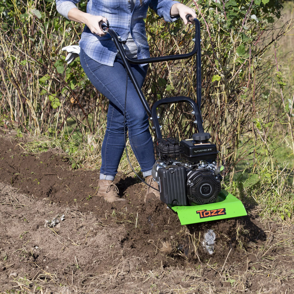 2-in-1 Engine, 35310 with TAZZ 4-Cycle Tiller/Cultivator Viper 79cc