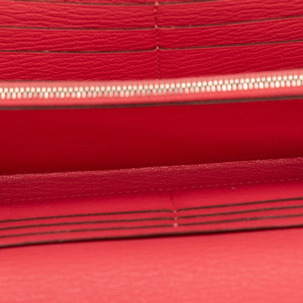 Authenticated Pre-Owned (Good) Wallet Leather Hermès Kelly Classic Wallets Pink Long Unisex Chevre Calf