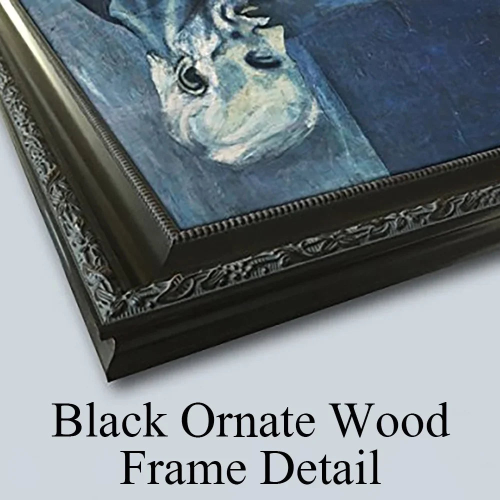 Matted Double Museum Titled Canoe Men Winslow - Black Print Two Homer Art a in Framed Wood (1897) Ornate 18x12