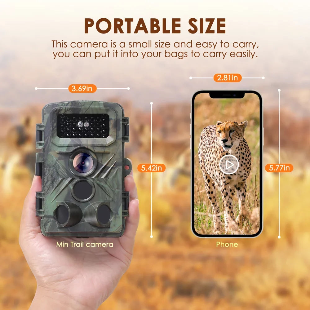 Inch 2.0 Night-Visions Waterproof Infrared Day Night Field Trail Detection 32MP TFT IP66 Display Hunts Camera Color Camera Camera Use 1080P Outdoor