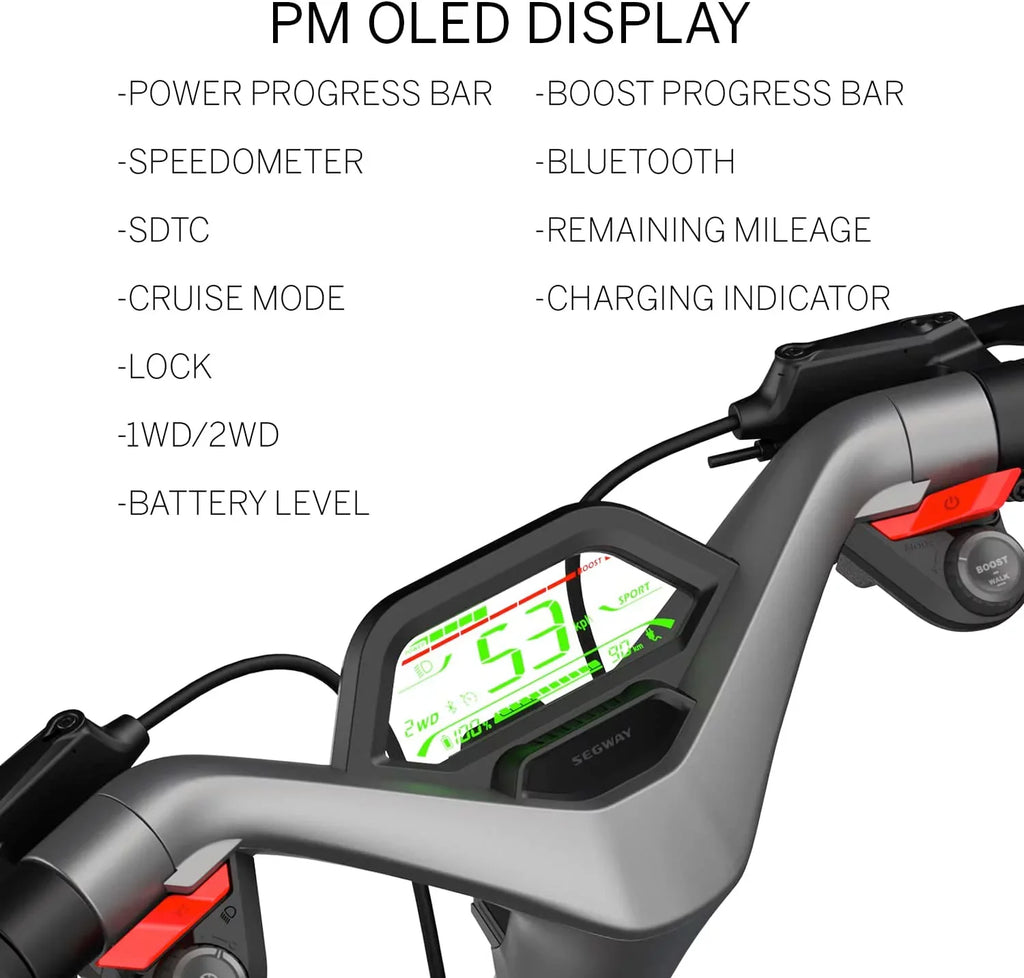 Tires, 11" Dual Miles Segway SuperScooter 6000W Suspension, Range, Foldable, Adults Long 55.9 GT2, 43.5MPH, Motor,