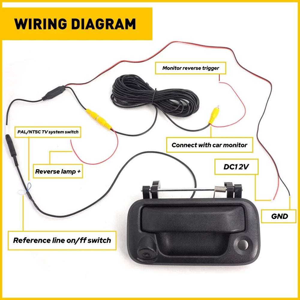 2004-2014 2008-2014 F450 Camera Fits F350 Ford Tailgate Handle F550 F150 F250 Backup with Camera View For Rear
