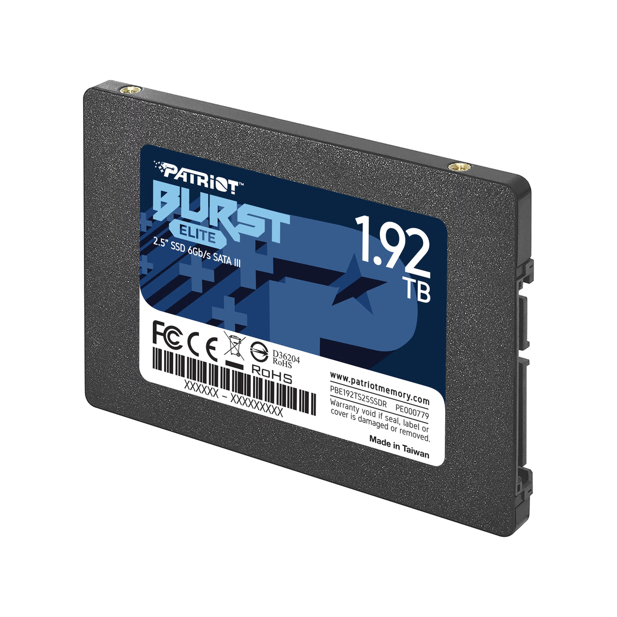 PBE192TS25SSDR 3 Drive Burst - 2.5" - Elite SSD Internal 1.92TB Solid Patriot SATA State -