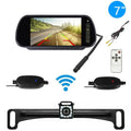 Monitor Vision 7" Wireless Backup View Camera Parking Rear Night Car System HD