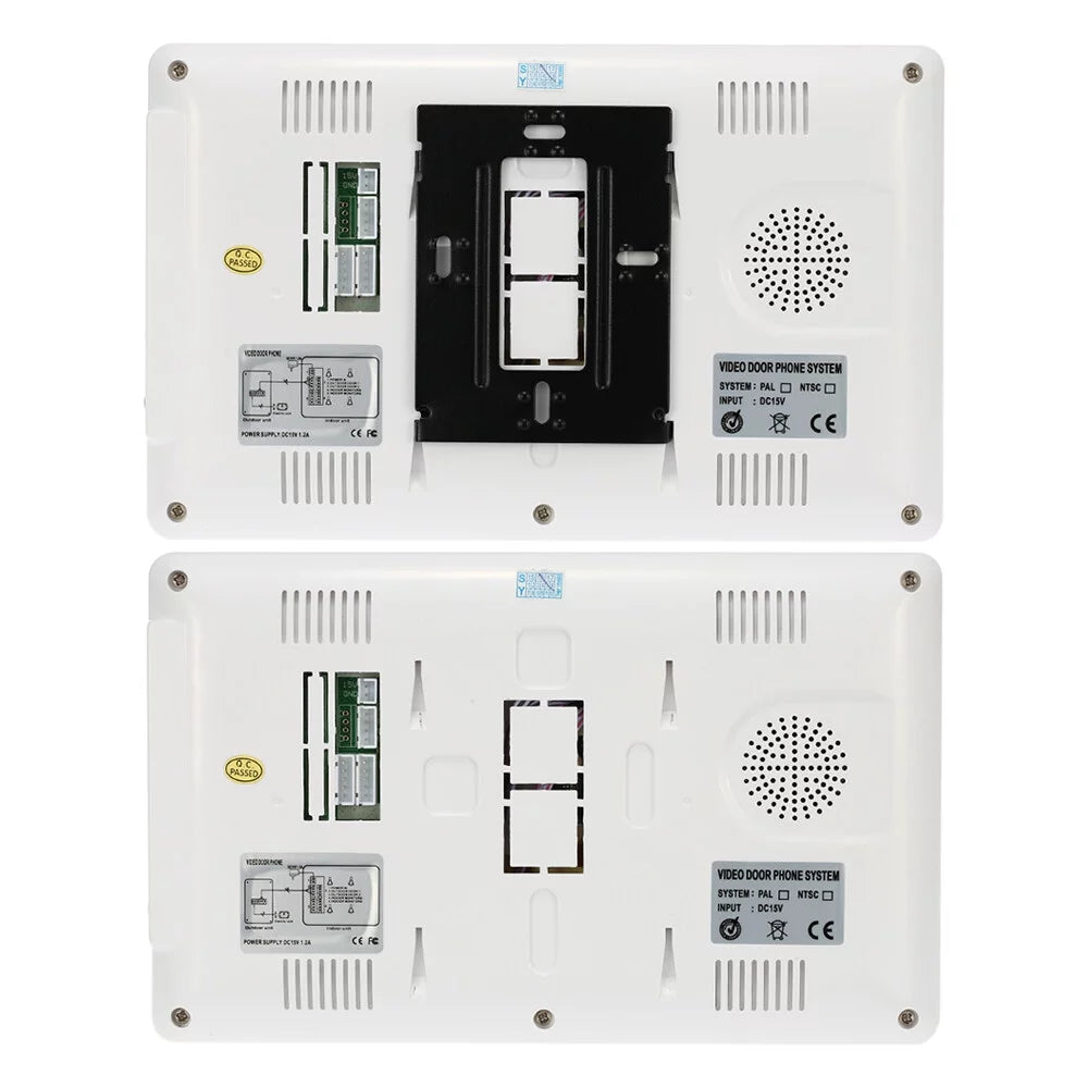 Unlock Visual View Phone Video Night Infrared for Indoor Home Door and with Wired Rainproof System Outdoor Monitor Doorbell 7” support OWSOO