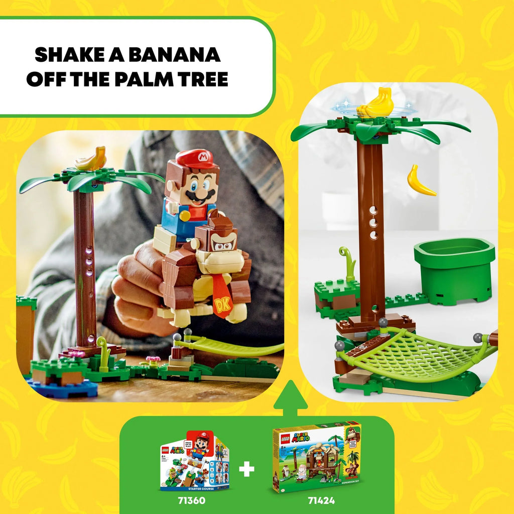 Game Expansion House Collectible Cranky Gift Kong’s Mario Old Kids, with 71424 Figures Set, Donkey Mario Fun and Buildable Year 8-10 for Birthday Donkey Kong, LEGO Tree 2 Super Super Kong