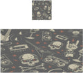 Towel Cotton Pure Washable Skull Instrument Rock Set, Bath Bestwell Travel（420） Absorbent Highly Machine Soft Yoga, Pack 2 Towels for Pool,Sports,