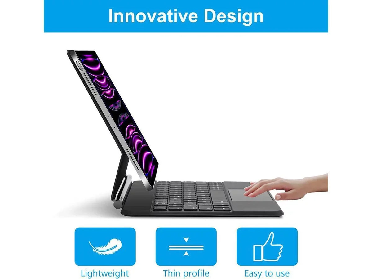 4th iPad for Air 3rd 2022 Pro 10.9 iPad 4 Trackpad Cover Keyboard 11 Gen inch 2020 5 Magic 2nd Keyboard 2018 2021 Backlit Stand 2020 2022 1st Air Magnetic