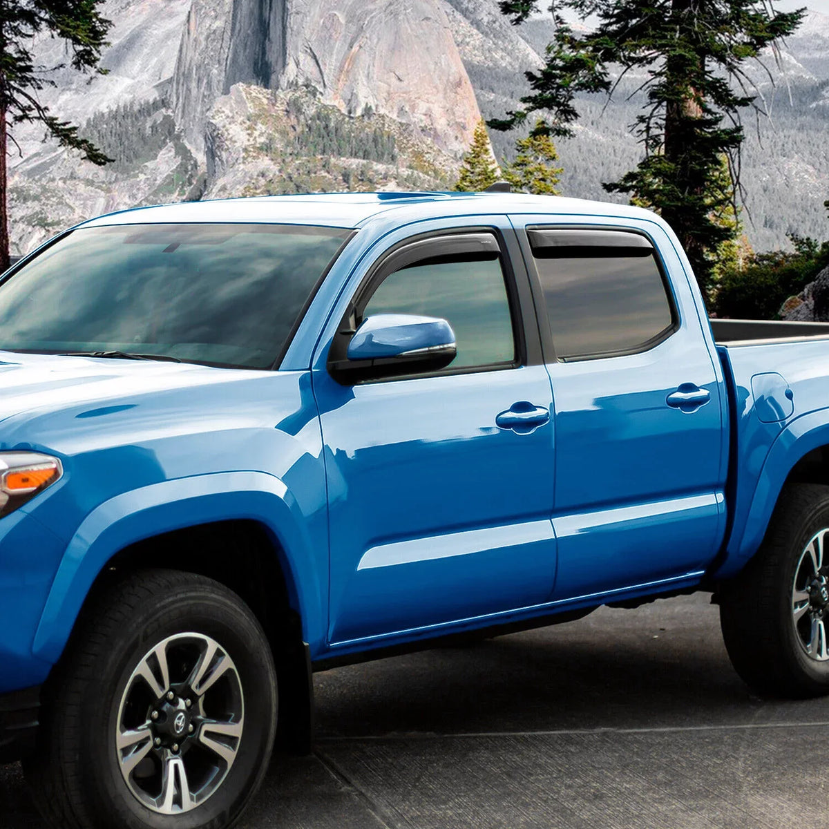 Guards, Trucks 4pcs. Shatterproof Deflector, Accessories, GY003409 Window Toyota Truck in-Channel 2016-2023 - Goodyear Rain Deflectors Tacoma Double Cab, Window Vent for Visors,